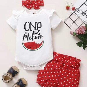 NEW Girl's One in a Melon Outfit